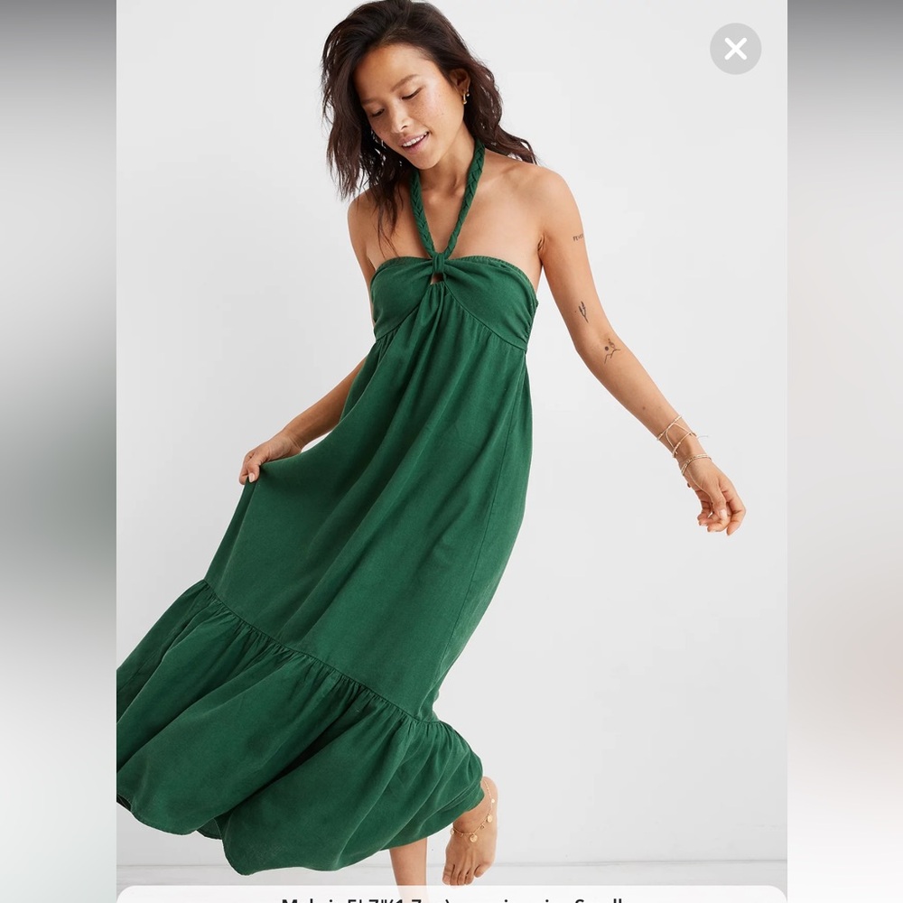 NWT - Aerie High Low Halter Maxi Sundress
